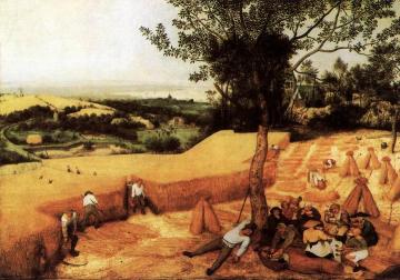The Corn Harvest (August) Artwork by Pieter Bruegel the Elder