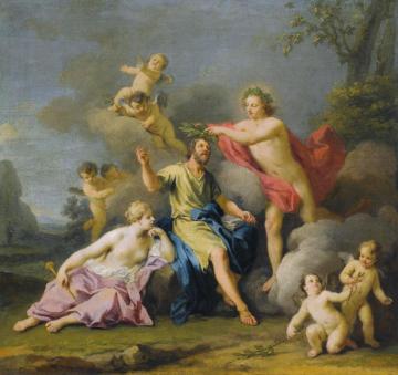 Crowning Of Homer Artwork by Jacopo Amigoni