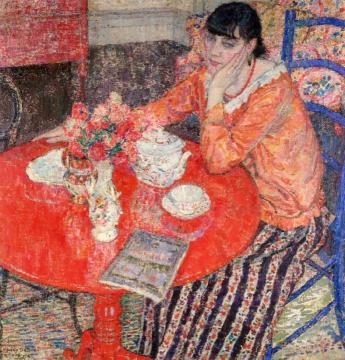 The Red Table Artwork by Leon De Smet