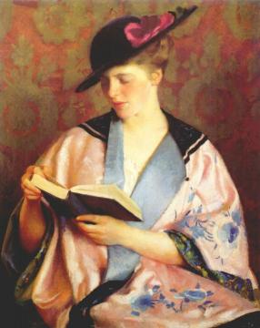 The Blue Book Artwork by William Mcgregor Paxton