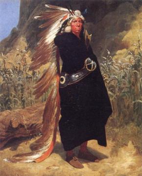 Portrait Of An Indian Chief Artwork by Valentin Walter Bromley