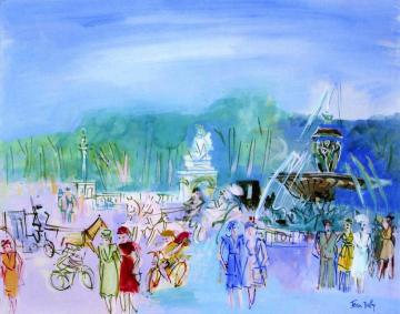 Paris, Place De La Concorde Artwork by Raoul Dufy
