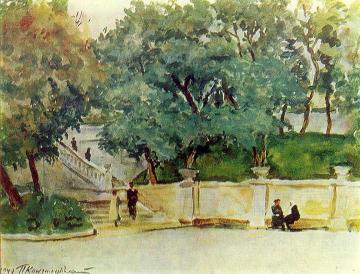 Essentuki. Stairs Artwork by Pyotr Konchalovsky