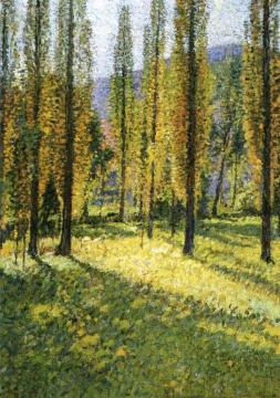 Poplars Artwork by Henri Martin