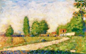 The Edge of the Village Artwork by Georges Seurat
