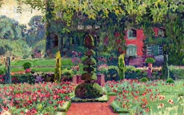 Garden In Summer Artwork by Theo van Rysselberghe