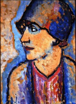 Portrait of Mrs. Kirchhoff Artwork by Alexej Jawlensky