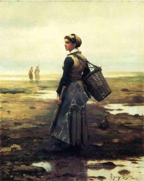 Clamming Artwork by Daniel Ridgway Knight