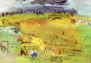 Harvest at Langres Artwork by Raoul Dufy