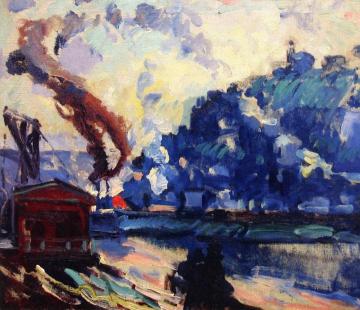 Morning Shadows Artwork by George Benjamin Luks