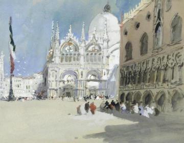 St. Mark's Square, Venice Artwork by Hercules Brabazon Brabazon