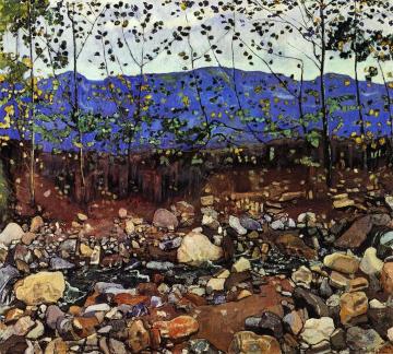 Forest Stream Artwork by Ferdinand Hodler