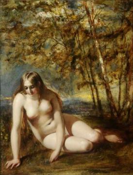 Eve At The Fountain Artwork by William Etty