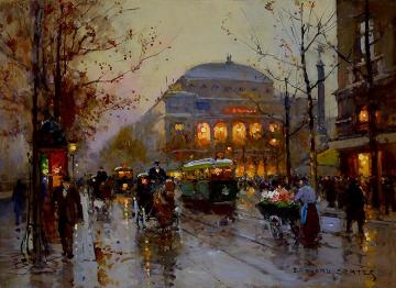 Théâtre du Châtelet Artwork by Edouard Léon Cortes