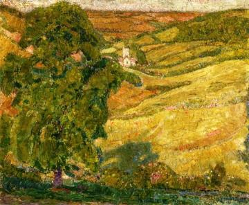 Devonshire Landscape (Branscombe) Artwork by Leon De Smet