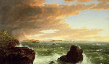 View Across Frenchman's Bay From Mount Desert Island, After A Squall Artwork by Thomas Cole