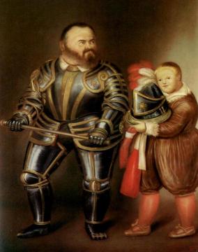 Alof De Vignancourt (after Caravaggio) Artwork by Fernando Botero
