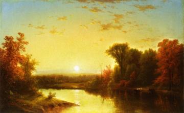 Autumn Sunset Artwork by John W. Casilear
