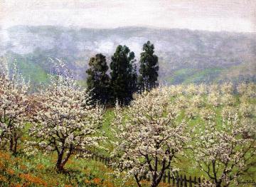 Prune Blossoms Of Saratoga Artwork by Theodore Wores