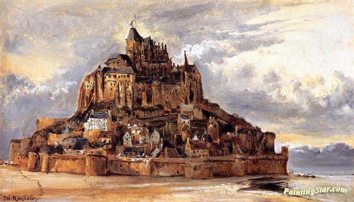 Mont-saint-michel Artwork by Théodore Rousseau