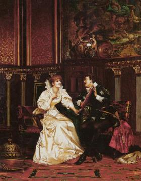 The Pearl Necklace Artwork by Charles Joseph Frederick Soulacroix