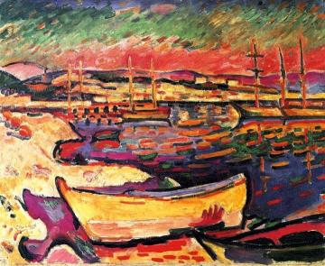 Yellow Seacoast Artwork by Georges Braque