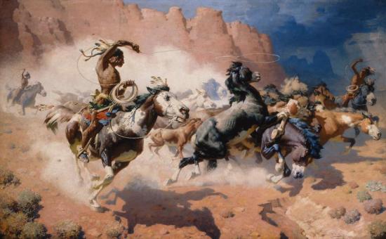 The Leader's Downfall Artwork by William Robinson Leigh