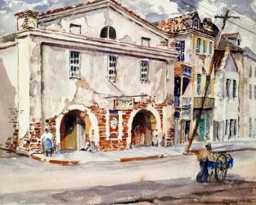 The Footlight Players Workshop Artwork by Alfred Hutty