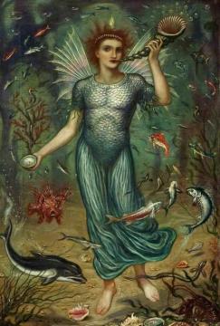 O Ye Whales And All That Move On The Waters Bless Ye The Lord Artwork by Edward Arthur Fellowes Prynne