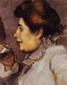 Woman with a Glass Artwork by József Rippl-Rónai