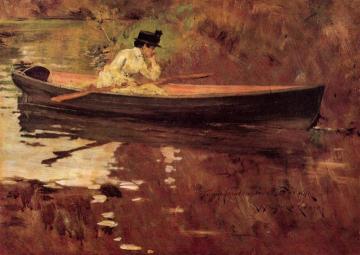 Mrs. Chase in Prospect Park Artwork by William Merritt Chase