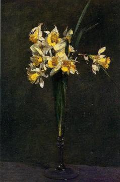 Yellow Flowers Artwork by Henri Fantin-Latour