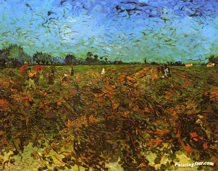 The Green Vineyard Artwork by Vincent Van Gogh