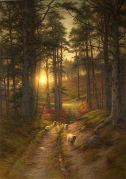 The Sun Fast Sinks in the West Artwork by Joseph Farquharson