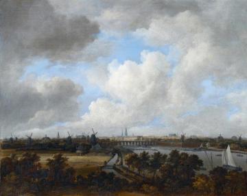 Amsterdam, as seen from the Amsteldijk Artwork by Jacob van Ruisdael