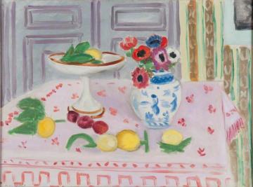 The Pink Tablecloth Artwork by Henri Matisse