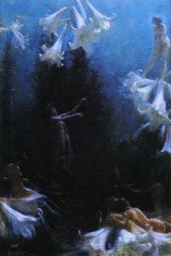 The Cobweb Cance Artwork by Charles Courtney Curran