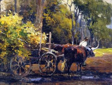 Ox Cart Artwork by Mathias J. Alten