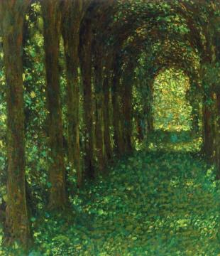 The Green Lane Artwork by Henri Le Sidaner