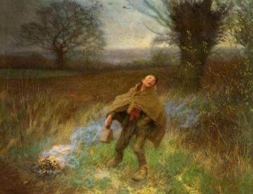 Birdscaring Artwork by Sir George Clausen
