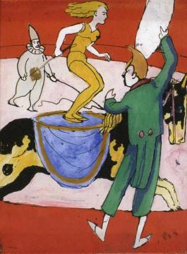 At the Circus Artwork by August Macke