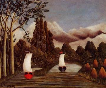 The Banks of the Oise Artwork by Henri Rousseau