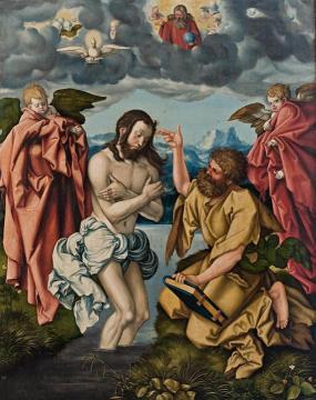 Winged Altarpiece of St John the Baptist: Centerpiece Artwork by Hans Baldung Grien