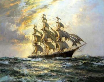 The Flying Cloud Artwork by Montague Dawson