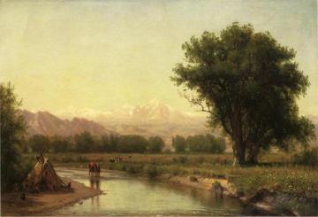 Indian Encampment on the Platte (III) Artwork by Thomas Worthington Whittredge