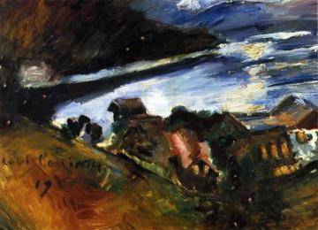 The Walchensee in the Moonlight Artwork by Lovis Corinth