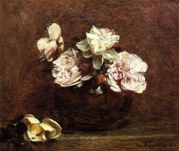 Roses de Nice Artwork by Henri Fantin-Latour