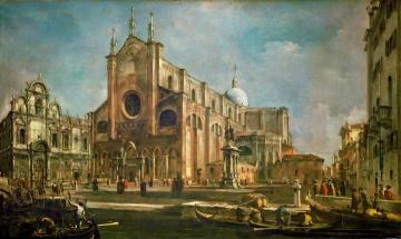 Camp Santi Giovanni and Paolo Church Artwork by Francesco Guardi