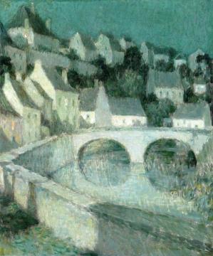 La ville haute Artwork by Henri Le Sidaner