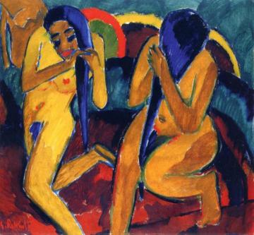 After The Swim Artwork by Karl Schmidt Rottluff